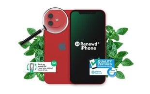 Renewd® iPhone 12 Mini 64GB Red cena un informācija | Mobilie telefoni | 220.lv