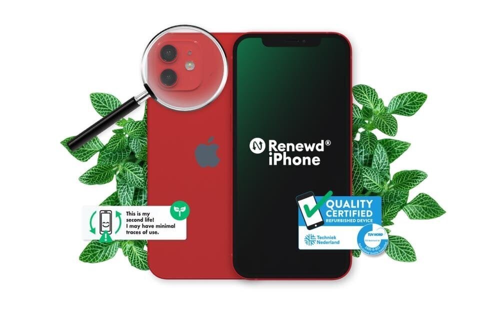 Renewd® iPhone 12 Mini 64GB Red цена и информация | Mobilie telefoni | 220.lv