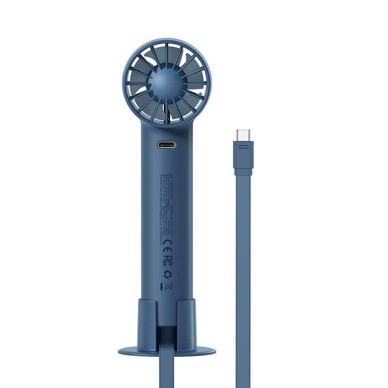 Baseus Flyer Turbine portable hand fan + USB-C cable (blue) цена и информация | Ventilatori | 220.lv