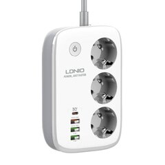 Smart Wi-Fi power strip LDNIO SEW3452 (white) цена и информация | Удлинители | 220.lv