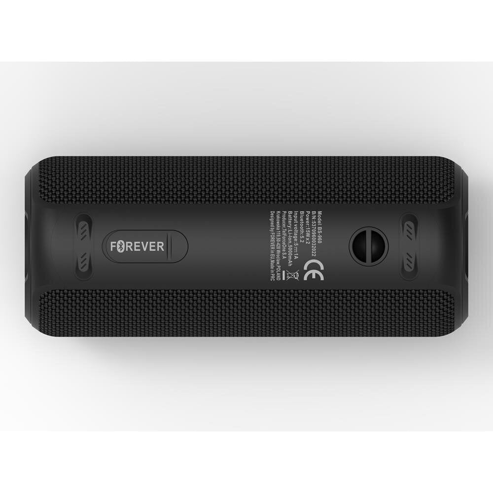 Forever Bluetooth Toob 30 Plus BS-960, melns cena un informācija | Skaļruņi | 220.lv