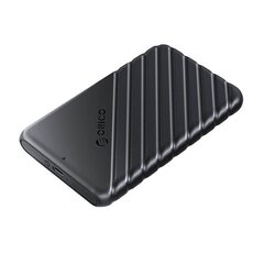 Orico 2.5' HDD | SSD Enclosure, 6 Gbps, USB-C 3.1 Gen1 (Black) cena un informācija | Cieto disku somas un apvalki | 220.lv