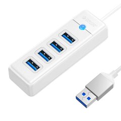 Orico Hub Adapter USB to 4x USB 3.0, 5 Gbps, 0.15m (White) цена и информация | Адаптеры и USB разветвители | 220.lv