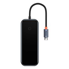 Hub 5in1 Baseus AcmeJoy series USB-C to 2xUSB 3.0 + USB 2.0 + USB-C PD + HDMI (dark grey) цена и информация | Адаптеры и USB разветвители | 220.lv