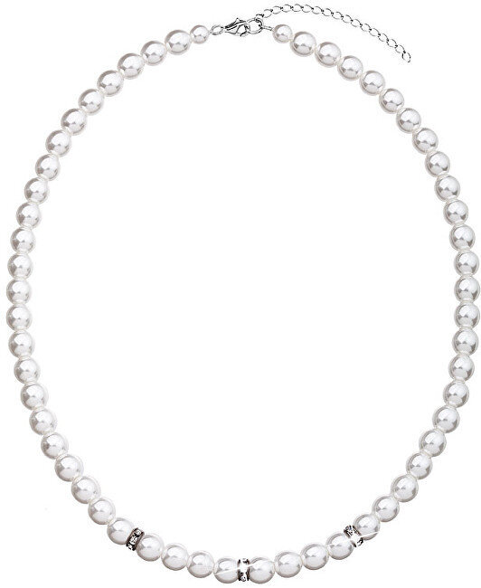 Evolution Group 32012.1 balto pērļu kaklarota cena un informācija | Kaklarotas | 220.lv