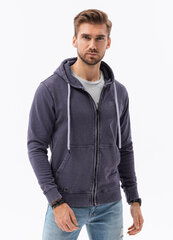 Vīriešu džemperis ar apdruku Ombre B1280 tumši zils cena un informācija | Vīriešu jakas | 220.lv