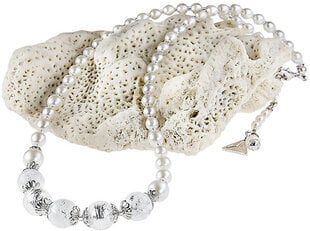 Lampglas Maiga kaklarota White Romance ar tīru sudrabu no Lampglas NV1 pērlēm cena un informācija | Kaklarotas | 220.lv