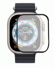 Fusion Nano 9H защитное стекло для экрана часов Apple Watch Ultra 49 мм, черное цена и информация | Аксессуары для смарт-часов и браслетов | 220.lv