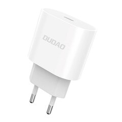 Travel charger Dudao A8SEU 1x USB-C, PD 20 Вт (white) цена и информация | Зарядные устройства для телефонов | 220.lv