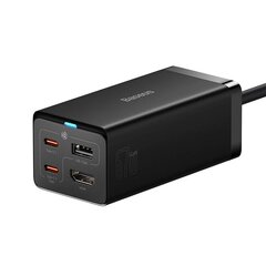 Baseus GaN5 Pro wall charger 2xUSB-C + USB + HDMI, 67W (black) цена и информация | Адаптеры и USB разветвители | 220.lv