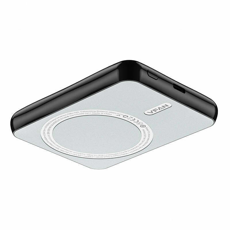 Magnet Wireless Powerbank Vipfan F12, 20W 5000mAh (black) cena un informācija | Lādētāji-akumulatori (Power bank) | 220.lv