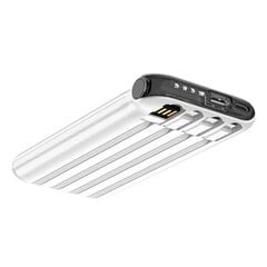 Powerbank with cable 4in1 Vipfan F10 10000mAh (White) cena un informācija | Lādētāji-akumulatori (Power bank) | 220.lv