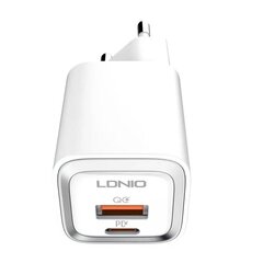 MFi wall charger LDNIO A2318M, USB-C+USB, USB-C to Lightning 20 Вт цена и информация | Зарядные устройства для телефонов | 220.lv