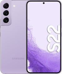 Samsung Galaxy S22 5G 8/128GB Dual SIM Purple SM-S901BLVDEUB цена и информация | Мобильные телефоны | 220.lv