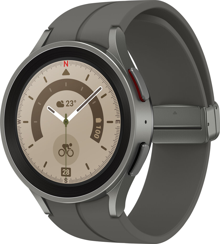 Samsung Galaxy Watch5 Pro SM-R920 Gray Titanium cena un informācija | Viedpulksteņi (smartwatch) | 220.lv
