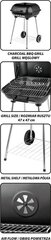 Lund Grill ogļu grils ar vāku, 40x45 cm (99580) цена и информация | Грили | 220.lv