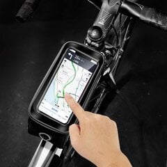 Сумка на велосипедную раму для телефона WildMan Hardpouch L, черный цвет цена и информация | Сумки, держатели для телефонов | 220.lv