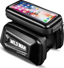 Velosipēda rāmja soma telefonam WildMan Hardpouch XL, melna цена и информация | Сумки, держатели для телефонов | 220.lv