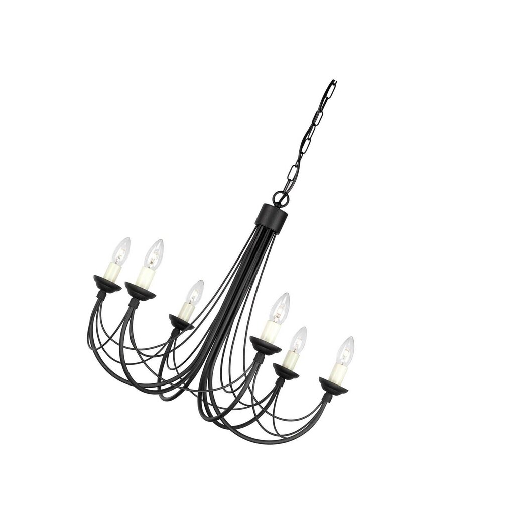 Piekaramā lampa Elstead Lighting Carisbrooke CB6-BLACK cena un informācija | Piekaramās lampas | 220.lv