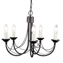 Подвесной светильник Elstead Lighting Carisbrooke CB5-BLACK цена и информация | Люстры | 220.lv