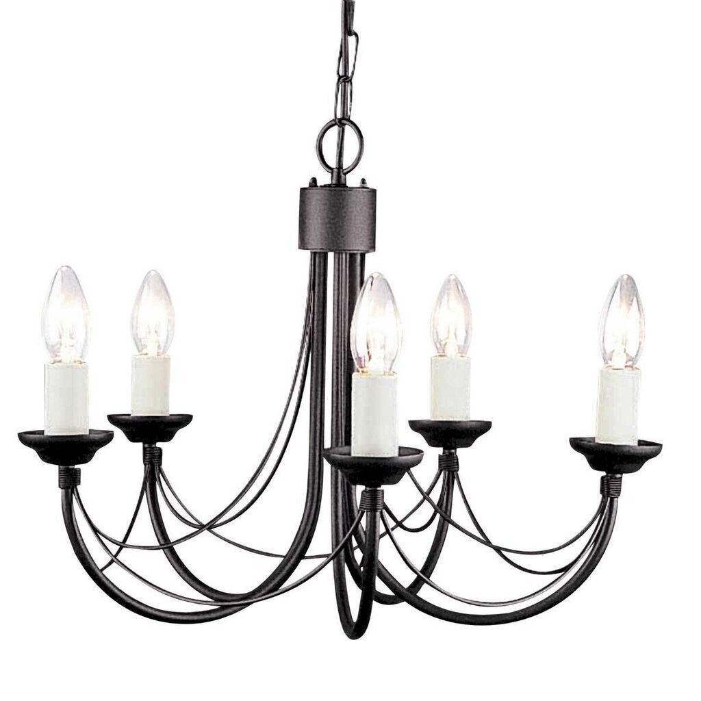 Piekaramā lampa Elstead Lighting Carisbrooke CB5-BLACK цена и информация | Piekaramās lampas | 220.lv