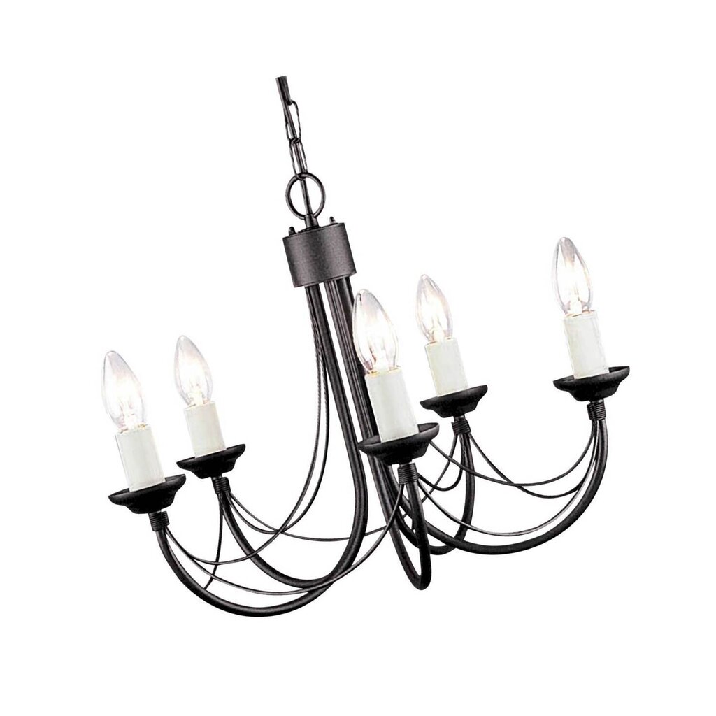 Piekaramā lampa Elstead Lighting Carisbrooke CB5-BLACK цена и информация | Piekaramās lampas | 220.lv