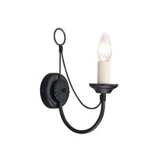 Sienas lampa Elstead Lighting Carisbrooke CB1-BLACK cena un informācija | Sienas lampas | 220.lv