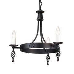 Piekaramā lampa Elstead Lighting Belfry BY3-BLACK цена и информация | Люстры | 220.lv