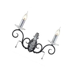 Sienas lampa Elstead Lighting Amarilli AML2-BLK-SILVER cena un informācija | Sienas lampas | 220.lv