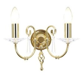 Sienas lampa Elstead Lighting Aegean AG2-POL-BRASS cena un informācija | Sienas lampas | 220.lv