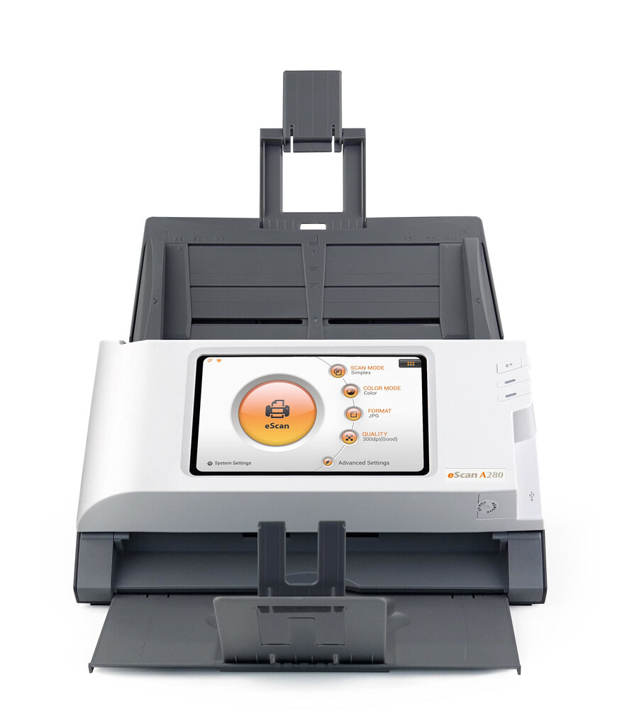 Plustek eScan A280 Essential 600 x 600 DPI ADF scanner Black,White A4 цена и информация | Skeneri | 220.lv