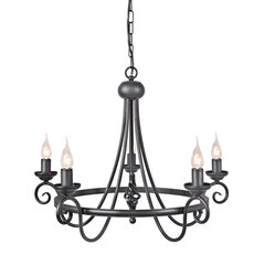 Piekaramā lampa Elstead Lighting Harlech HR5-BLACK cena un informācija | Piekaramās lampas | 220.lv