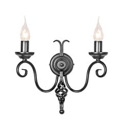 Настенный светильник Elstead Lighting Harlech HR2A-BLACK цена и информация | Настенные светильники | 220.lv