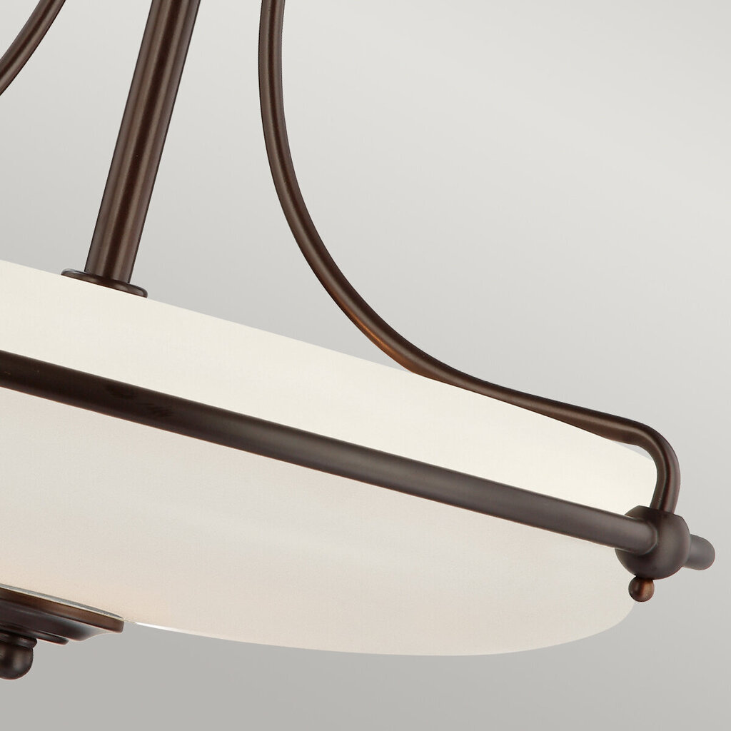 Griestu lampa Elstead Lighting Griffin QZ-GRIFFIN-SFM-PN cena un informācija | Griestu lampas | 220.lv