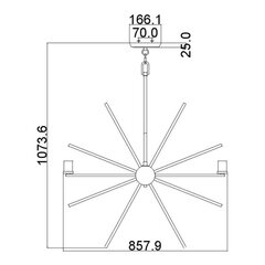 Подвесной светильник Elstead Lighting Uptown carnegie QZ-CARNEGIE8 цена и информация | Люстры | 220.lv