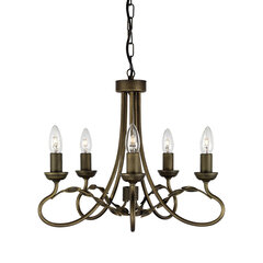 Piekaramā lampa Elstead Lighting Olivia OV5-BLK-GOLD cena un informācija | Piekaramās lampas | 220.lv