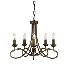 Piekaramā lampa Elstead Lighting Olivia OV5-BLK-GOLD cena un informācija | Piekaramās lampas | 220.lv