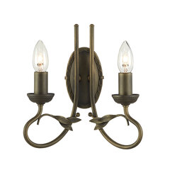 Sienas lampa Elstead Lighting Olivia OV2-BLK-GOLD cena un informācija | Sienas lampas | 220.lv