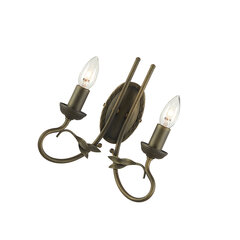 Sienas lampa Elstead Lighting Olivia OV2-BLK-GOLD cena un informācija | Sienas lampas | 220.lv