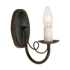 Sienas lampa Elstead Lighting Minster MN1-BLACK cena un informācija | Sienas lampas | 220.lv