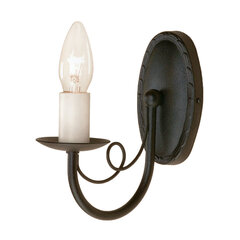 Sienas lampa Elstead Lighting Minster MN1-BLACK cena un informācija | Sienas lampas | 220.lv