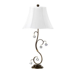 Galda lampa Elstead Lighting Lunetta LUN-TL-BRONZE cena un informācija | Galda lampas | 220.lv