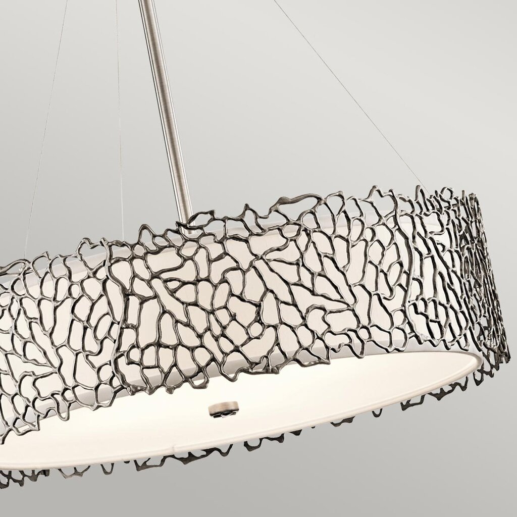 Piekaramā lampa Elstead Lighting Silver coral KL-SILVER-CORAL-P-B cena un informācija | Lustras | 220.lv