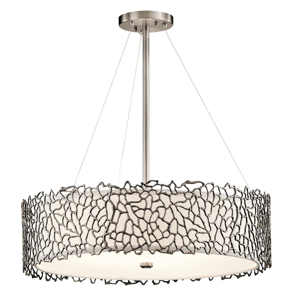 Piekaramā lampa Elstead Lighting Silver coral KL-SILVER-CORAL-P-B cena un informācija | Lustras | 220.lv