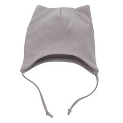 Zīdaiņu cepure, pelēks 1-02-2208-18-1074 цена и информация | Шапки, перчатки, шарфики для новорожденных | 220.lv