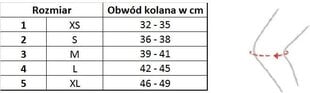 Ceļgala stabilizators TOROS-GROUP, melns, 2. izmērs cena un informācija | Ķermeņa daļu fiksatori | 220.lv