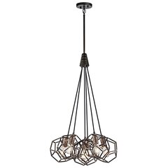 Piekaramā lampa Elstead Lighting Rocklyn KL-ROCKLYN6-RS цена и информация | Люстры | 220.lv