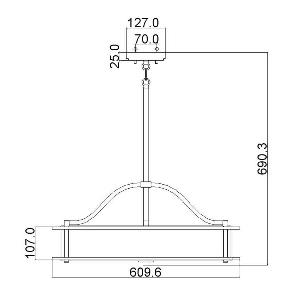 Piekaramā lampa Elstead Lighting Emory KL-EMORY-P-M-CLP cena un informācija | Piekaramās lampas | 220.lv