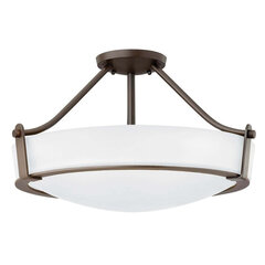 Griestu lampa Elstead Lighting Hathaway HK-HATHAWAY-SFMB cena un informācija | Griestu lampas | 220.lv