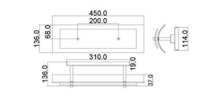 Настенный светильник Elstead Lighting Duet HK-DUET2-BATH цена и информация | Настенные светильники | 220.lv